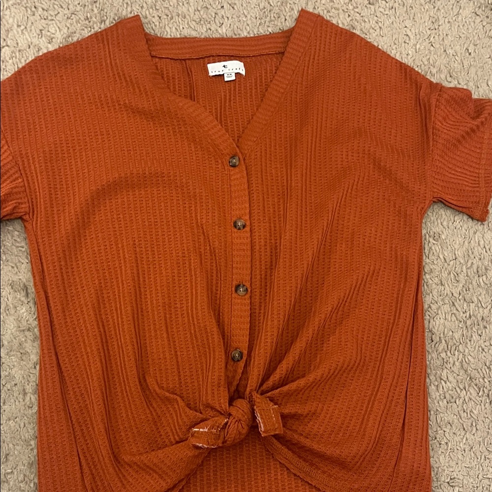 True Craft Rust Button-Down Shirt
